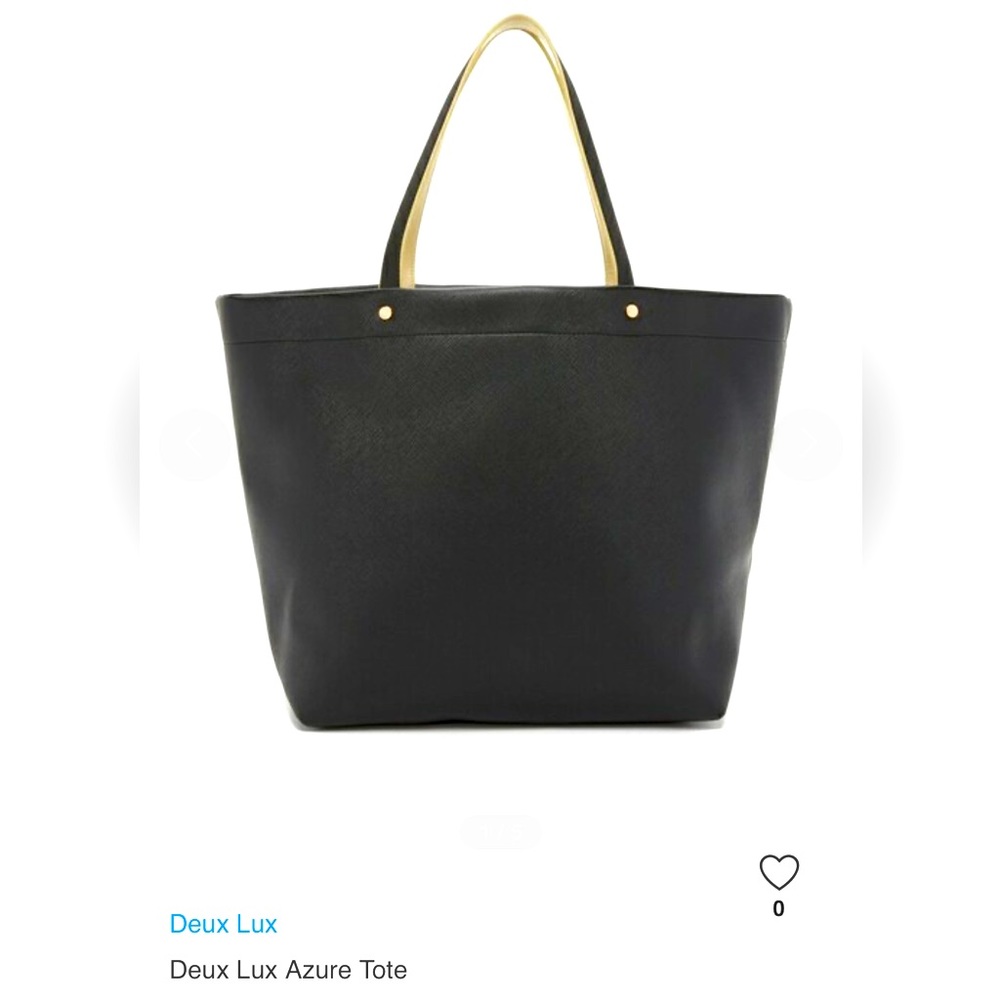*ISO* DEUX LUX Black & Gold AZURE TOTE